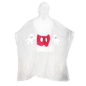 Disney Mickey Mouse Rain Poncho Clear Dress Like Mickey